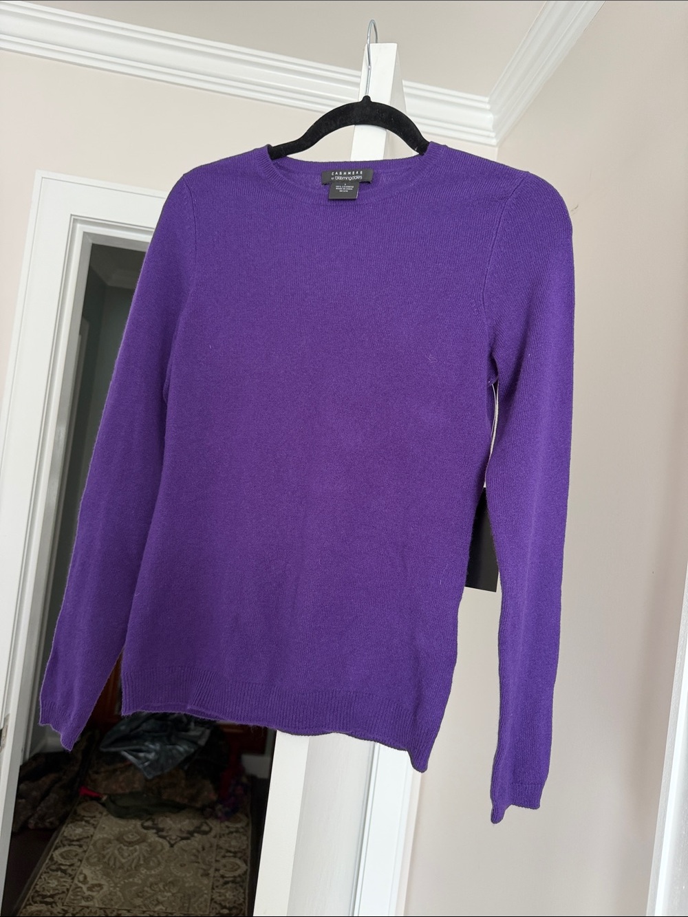 Bloomingdale's cashmere Purple Crewneck Sweater - Women's size S